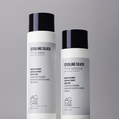 AG Care Colour Care Sterling Silver Toning Conditioner, 8 Fl Oz