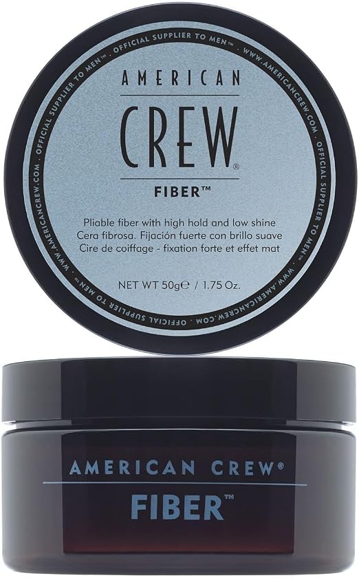 AMERICAN CREW Travel-Kit for Men: 3-in-1 Care Shampoo, Conditioner & Shower Gel (100 ml), Precision Shave Gel (50 ml) and Fibre Hair Wax with Strong Hold (50 g) for Hair and Body Care (CLEARANCE)